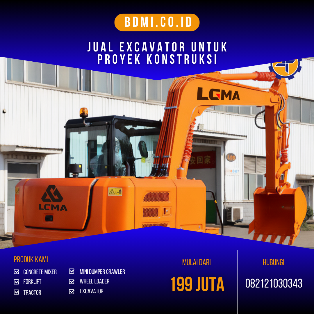 Jual Excavator untuk Proyek Konstruksi